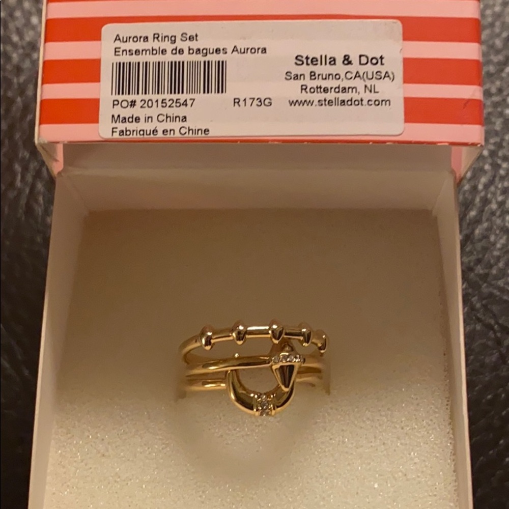 Stella & Dot Aurora Ring Set